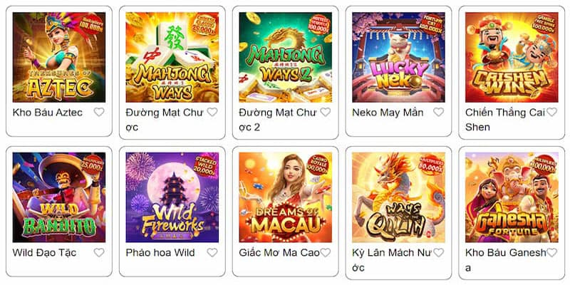 Hơn 500+ trò chơi quay hũ đổi thưởng